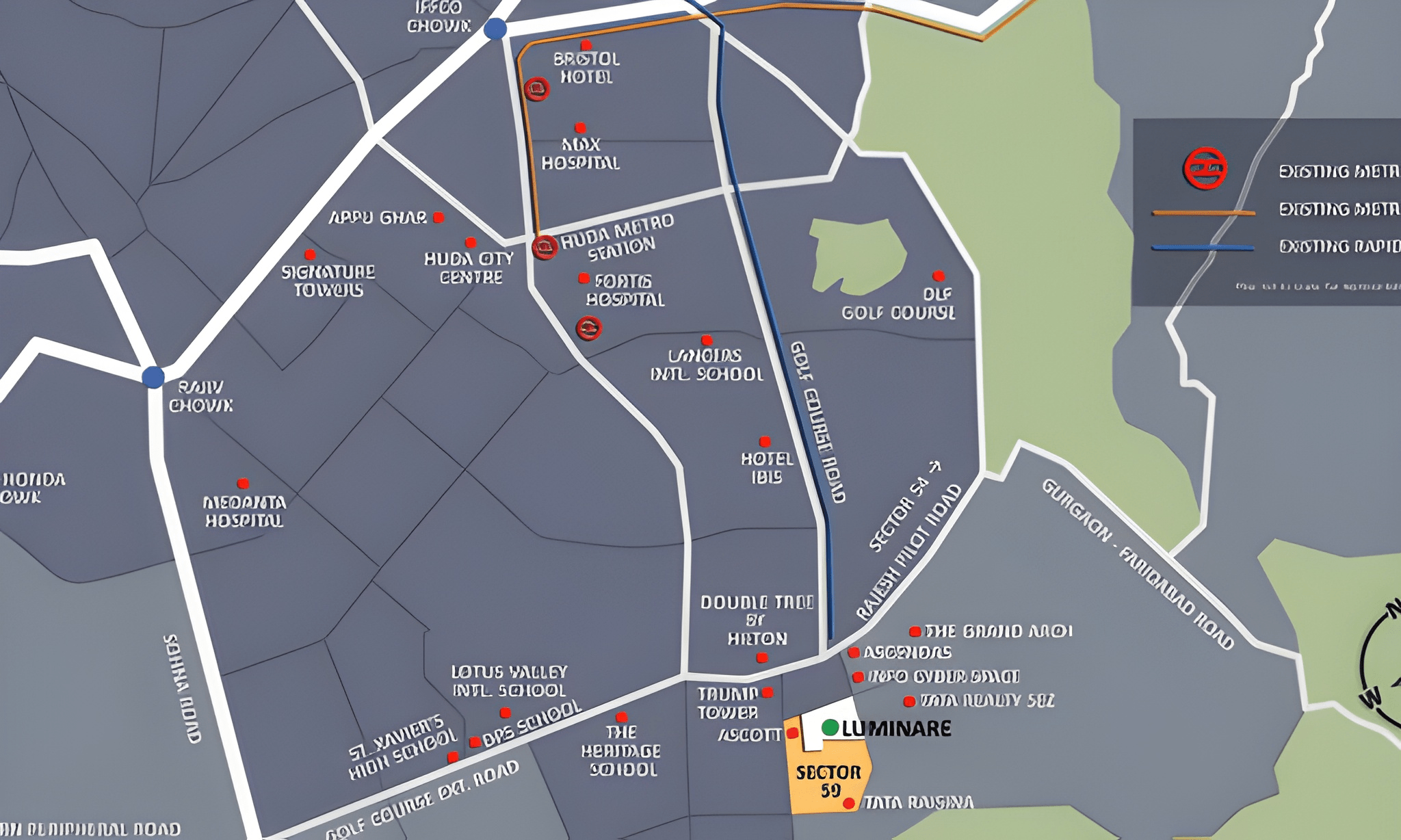 Mahindra Luminare Location